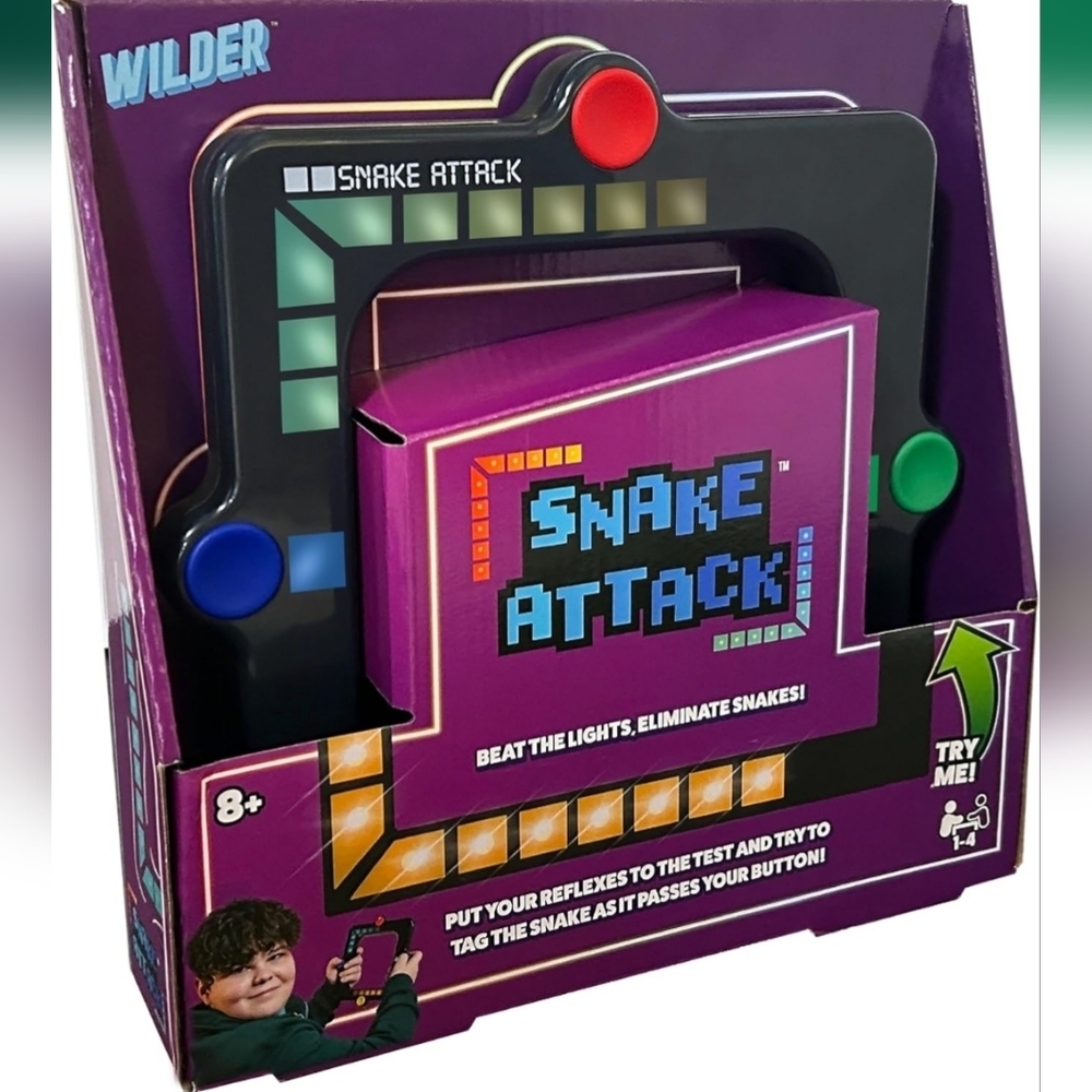 Snake Attack Electronic Handheld Game – Solo and Multiplayer Reflex Game